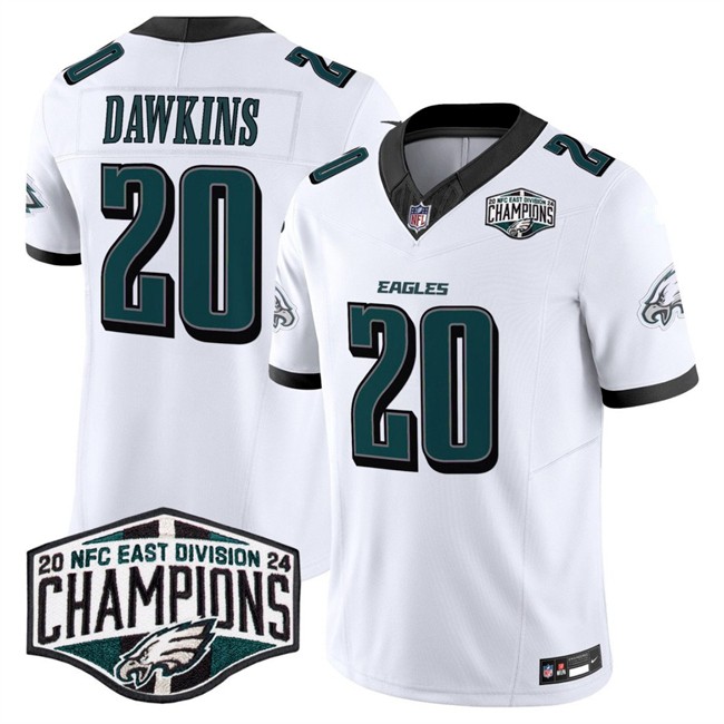 Men\'s #20 Brian Dawkins 2024 East Champions F.U.S.E. Vapor Sewn Jersey Men\'s #20 Brian Dawkins 2024 East Champions F.U.S.E. Vapor Sewn Jersey