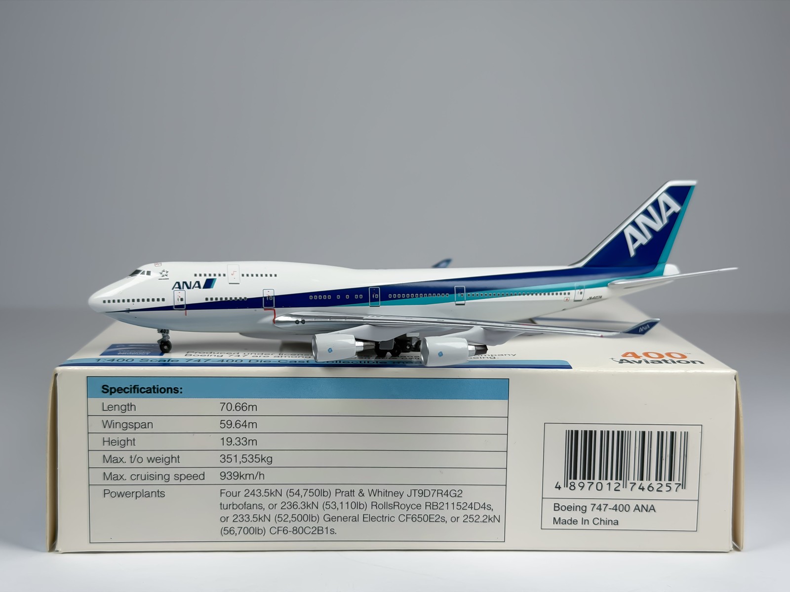 All Nippon Airways (ANA) Boeing 747-400 1:400 Aviation400 JA403A (AV4744008) All Nippon Airways (ANA) Boeing 747-400 1:400 Aviation400 JA403A (AV4744008)