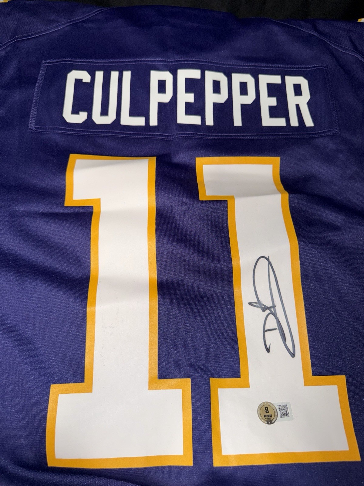 Nike Minnesota Vikings Daunte Culpepper Autographed Jersey XL Beckett Auth