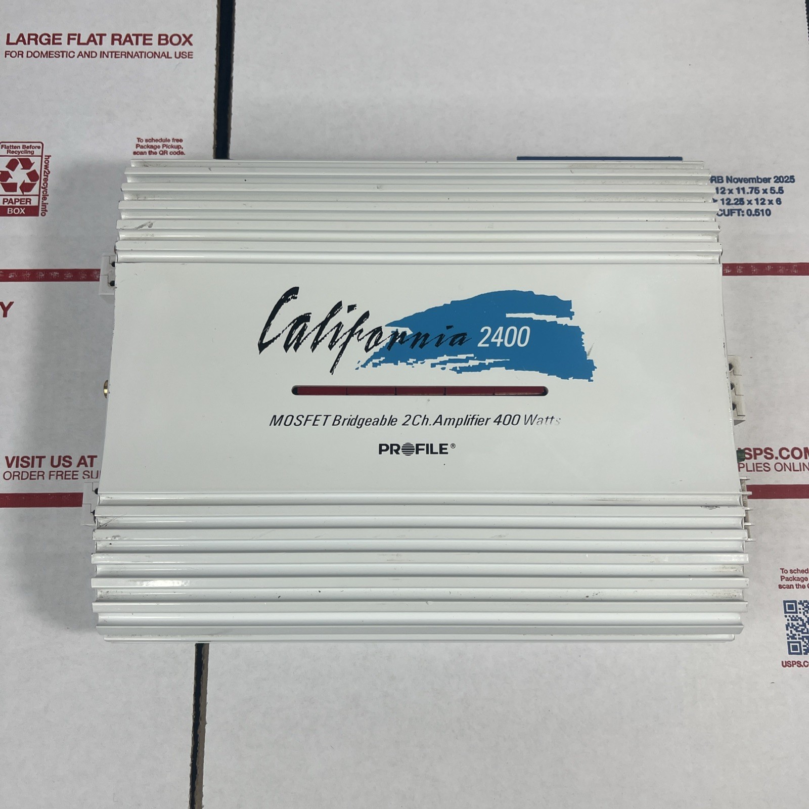 California 2400 By Profile Amplifier MOSFET 2ch 400WATT - SAME DAY - WARRANTY