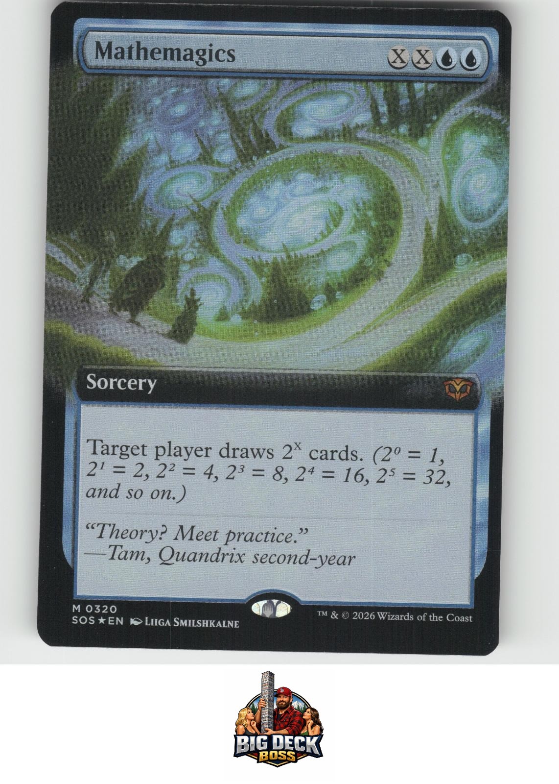 Mathemagics (Extended Art) Secrets of Strixhaven Mythic 320 Foil MTG Near Mint