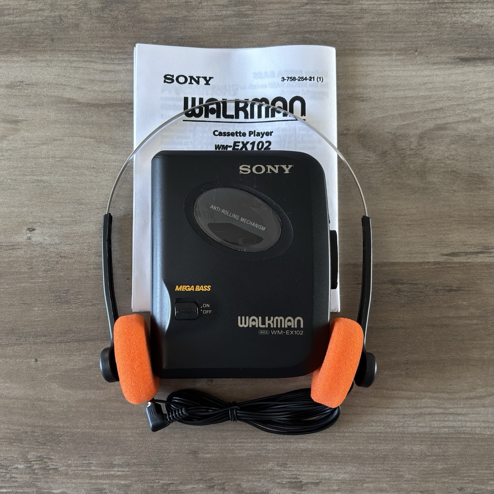 Sony Walkman WM-EX102 Cassette Player - New Belt - Serviced - Read Desc.