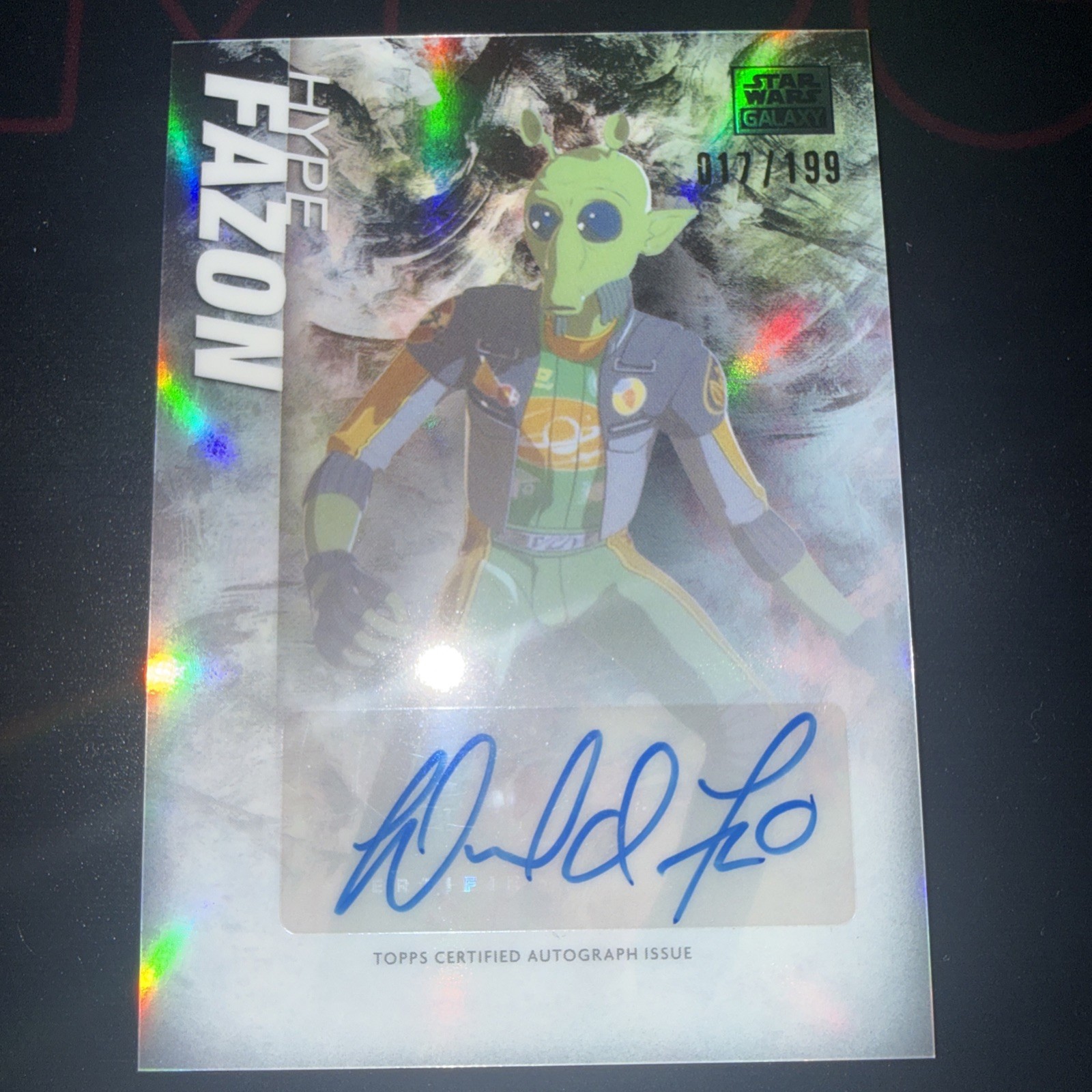 2026 Topps SW Chrome Galaxy Hype Fazon Auto /199 Donald Faison Signed TZ
