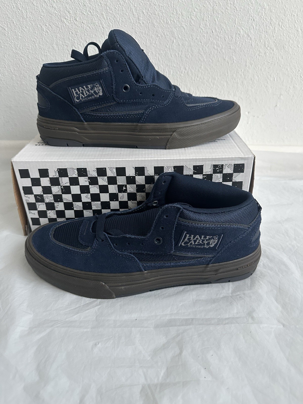 Vans Skate Half Cab Wafflecup Navy/Dark Gum VN000D9ZNDG Men\'s Sz. 9 Waffle Cup