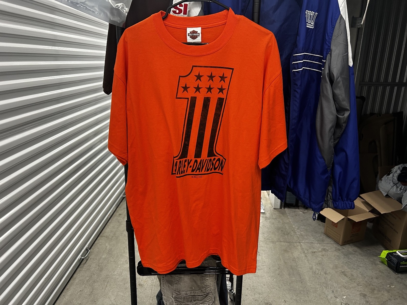 Harley Davison Brazil Imperial Eagle Backhit Beefy Tee Vtng 2011 New W/ Tags