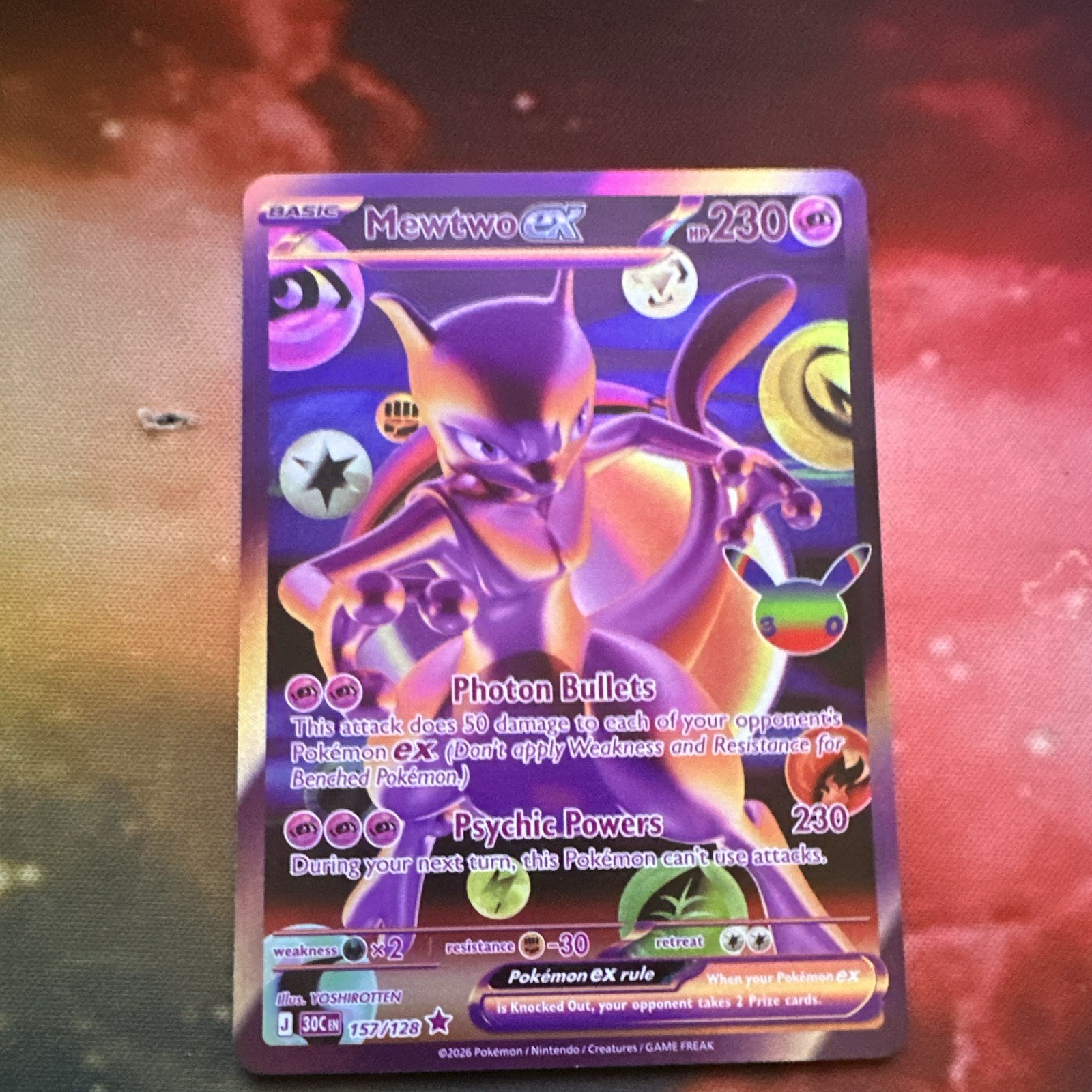 2026 Pokémon 30th Anniversary Mewtwo Future 157/128 2026 Pokémon 30th Anniversary Mewtwo Future 157/128