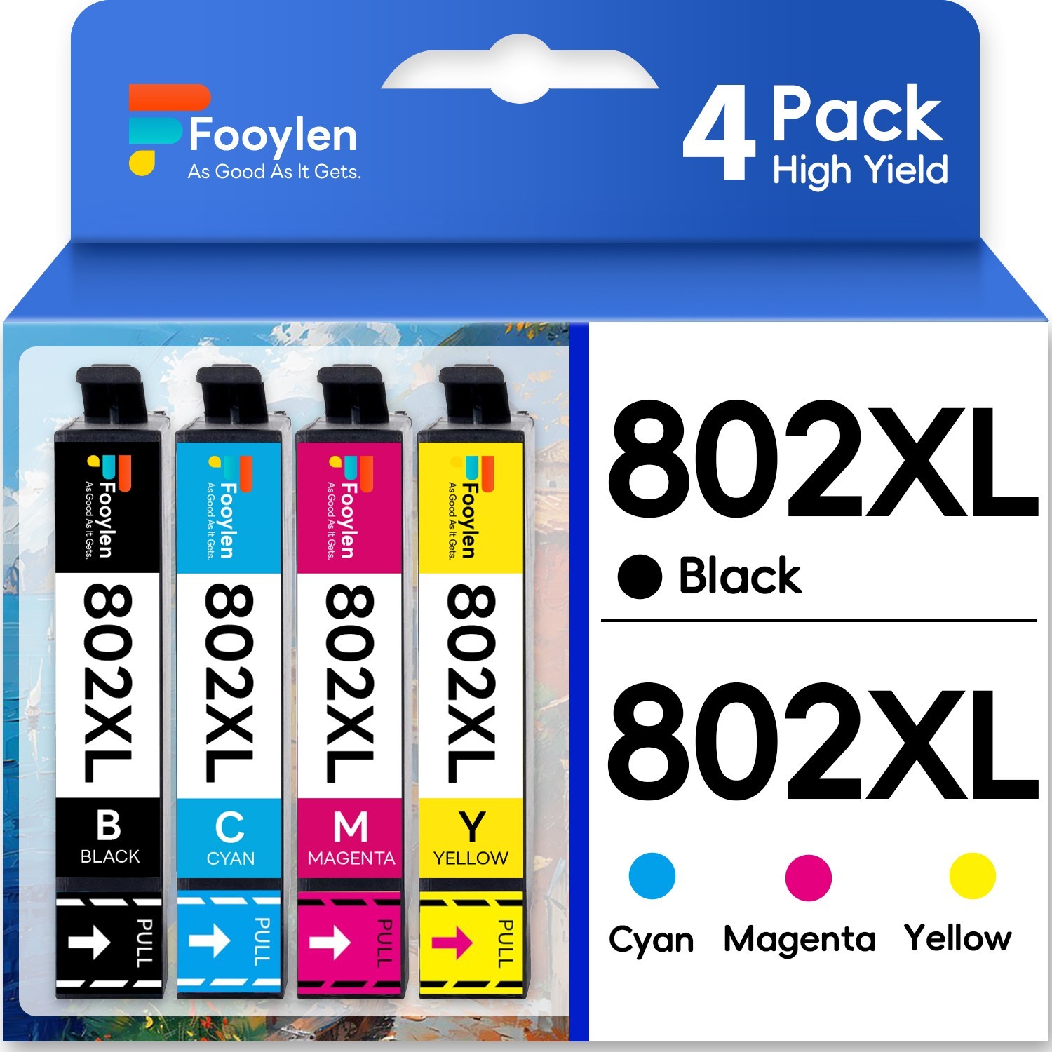 4 Pack Compatible With 802XL Ink Cartridge For Epson WorkForce Pro WF4730 WF4740 4 Pack Compatible With 802XL Ink Cartridge For Epson WorkForce Pro WF4730 WF4740