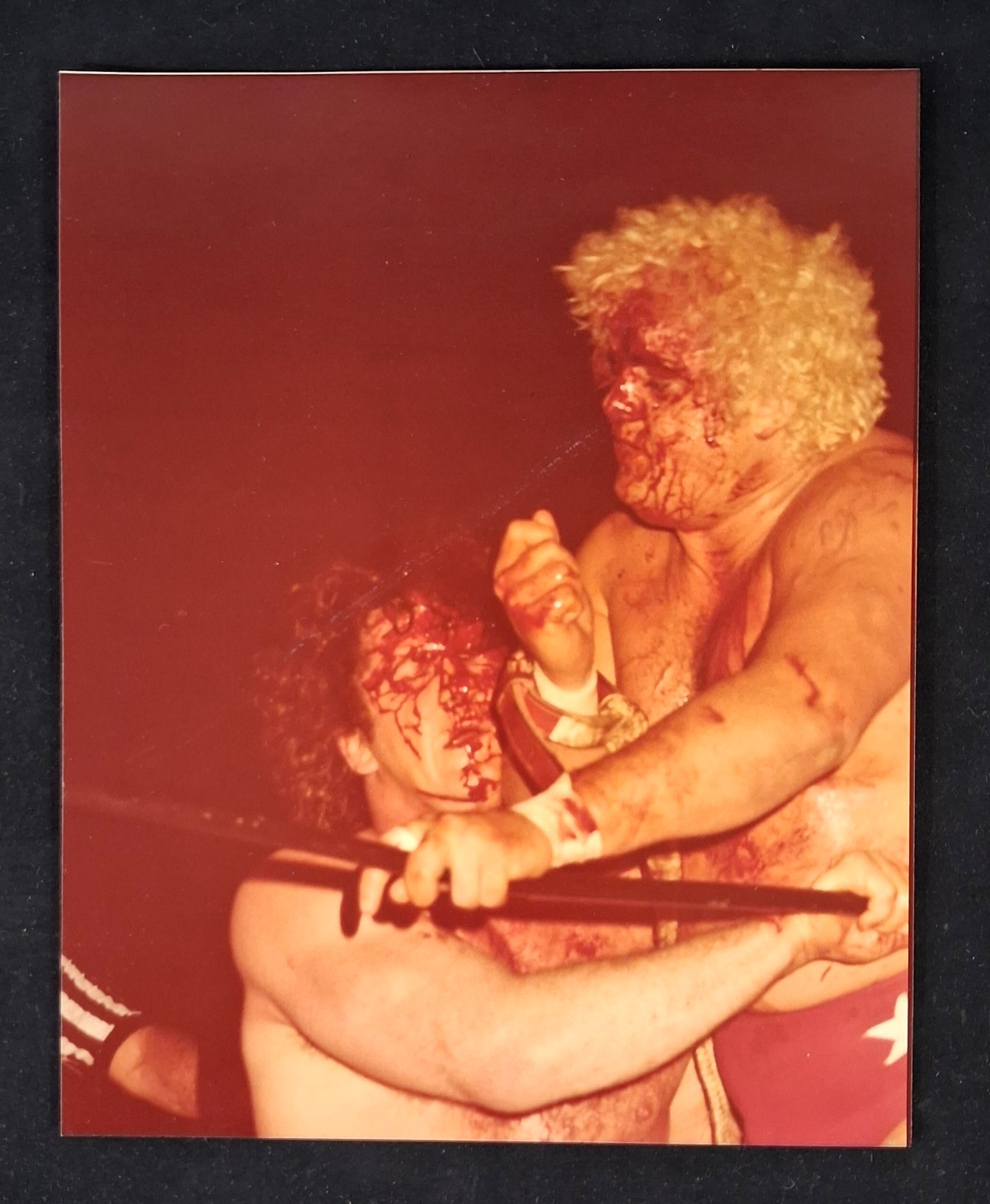 Original Florida Championship Wrestling Photo - Dusty Rhodes Bloody 1981 - 8x10