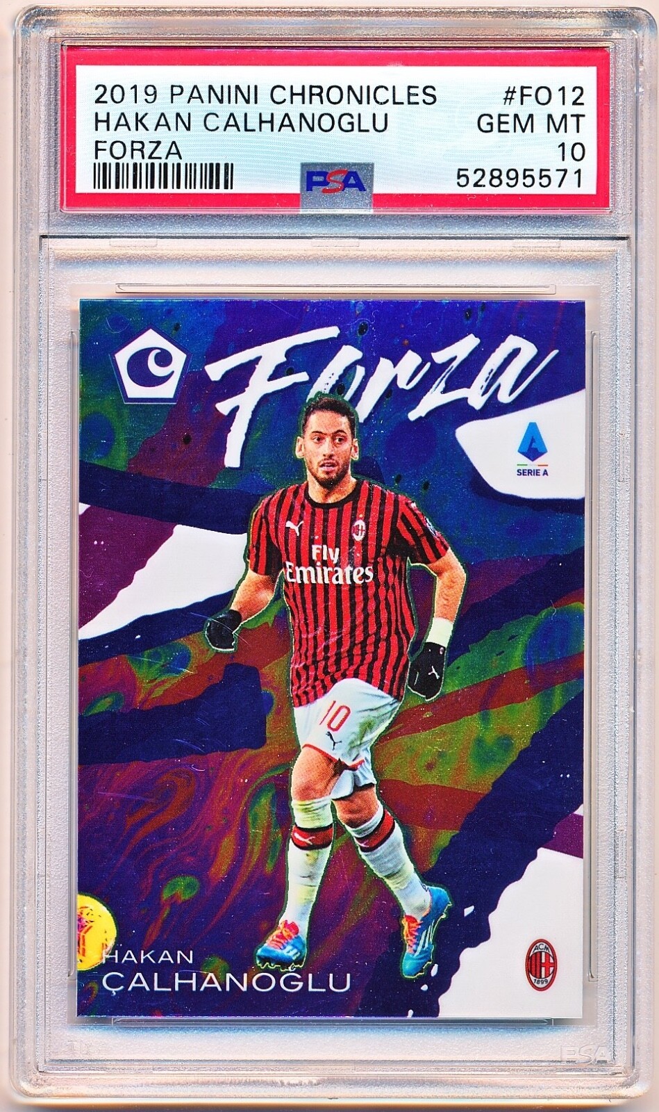 2019-20 Chronicles Hakan Calhanoglu Forza SP #FO-12 PSA 10 - POP 1 2019-20 Chronicles Hakan Calhanoglu Forza SP #FO-12 PSA 10 - POP 1