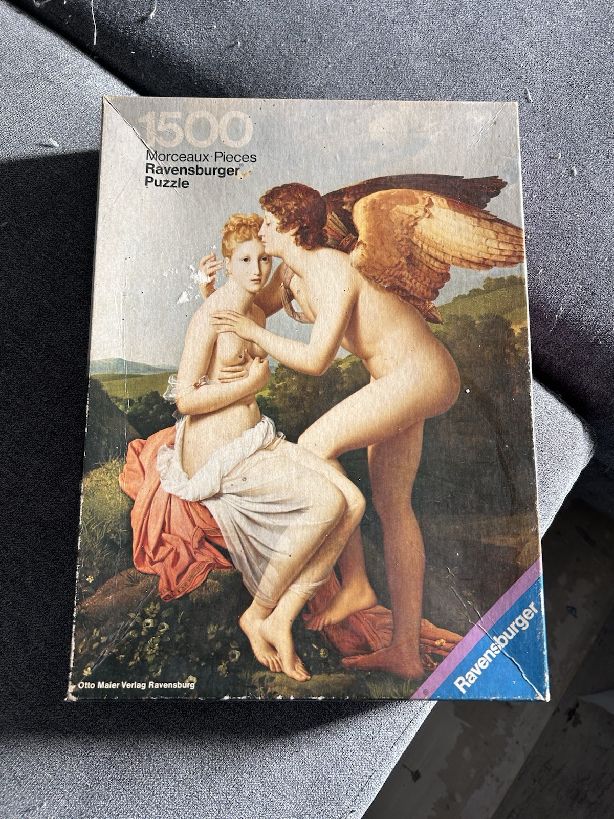 Vintage Cupid Ravensburger Puzzle Set
