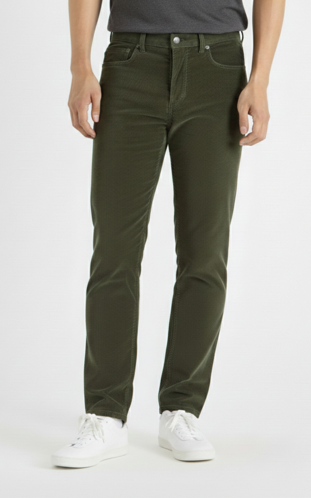 Men's Straight Fit Corduroy 5-Pocket Pants