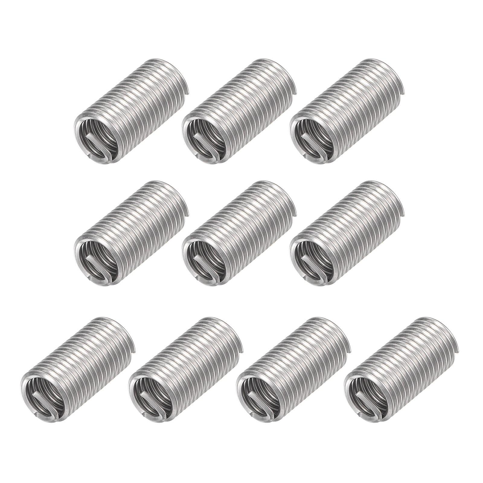 10pcs 7/16-14 UNC 3.0D 304 Stainless Steel Wire Thread Insert Threaded Sleeve 10pcs 7/16-14 UNC 3.0D 304 Stainless Steel Wire Thread Insert Threaded Sleeve