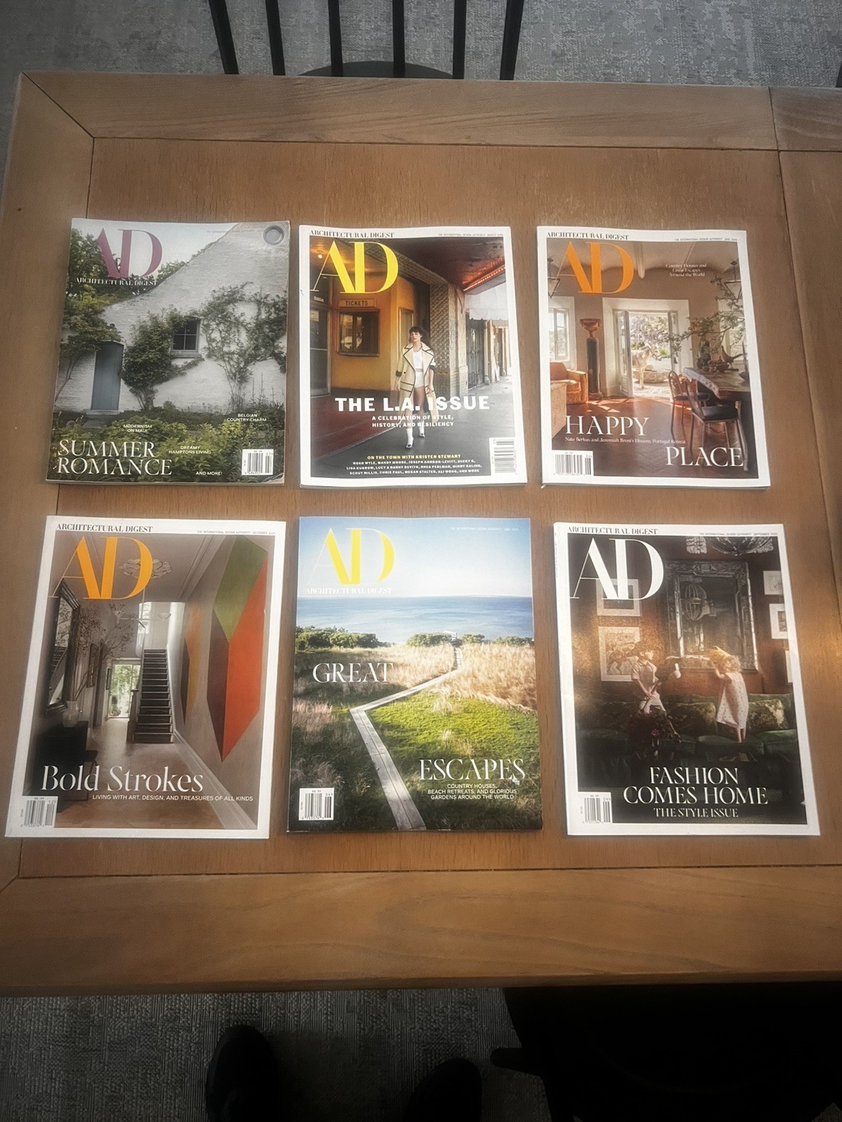 Lot Of 6 Architectural Digest AD Magazines 2025-2026 Back Issues Lot Of 6 Architectural Digest AD Magazines 2025-2026 Back Issues