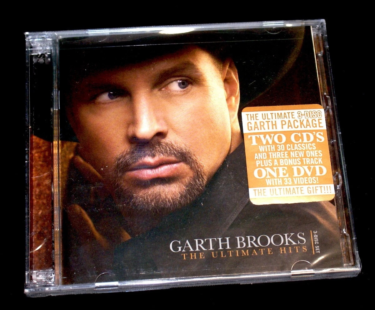 SEALED-NEW Garth Brooks The Ultimate Hits (2 CDs + 1 DVD) Collectors Series Best