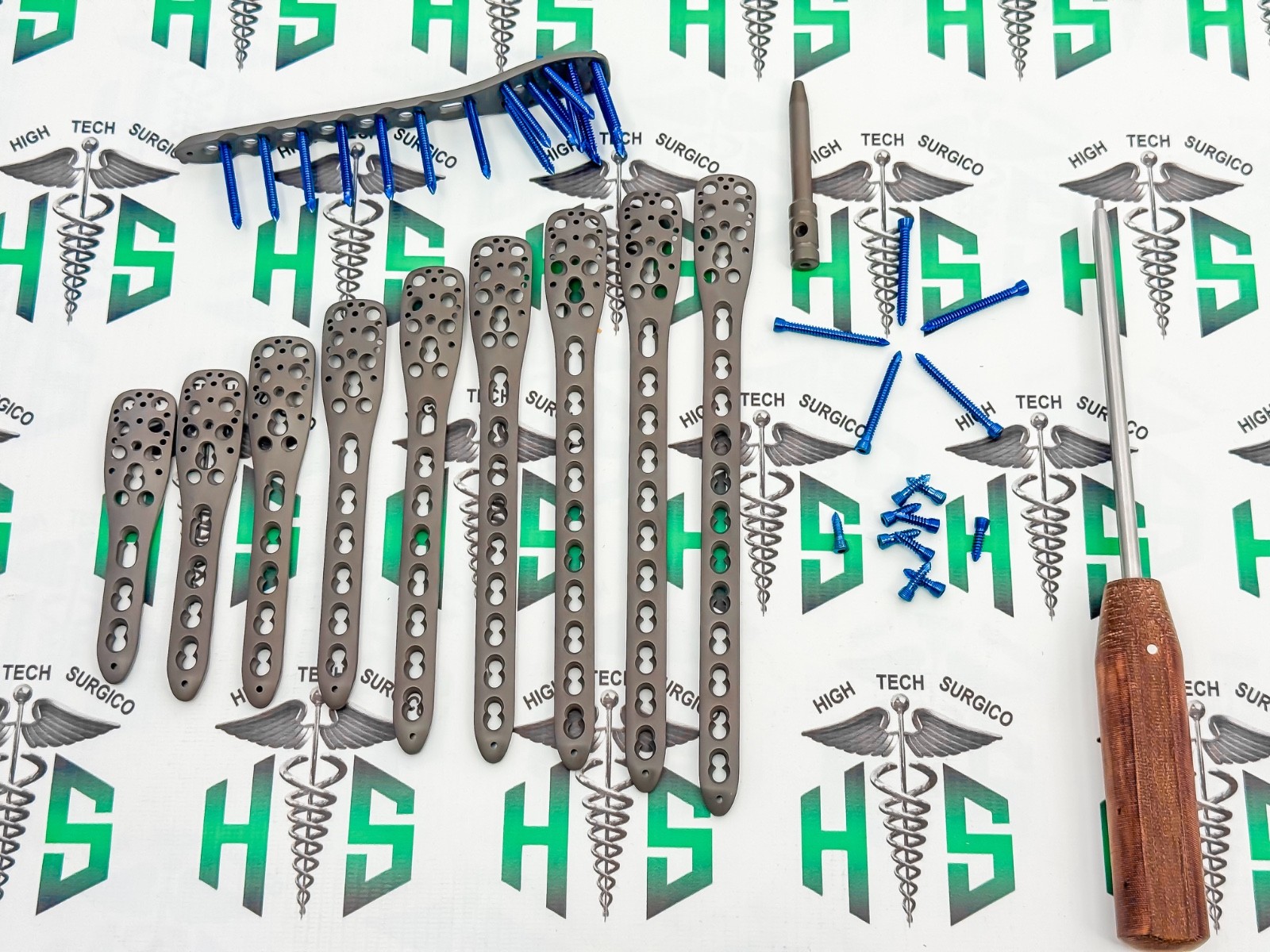 3.5mm Platès  3-12 Holes  with Scrèws 127 Pcs Set Tit