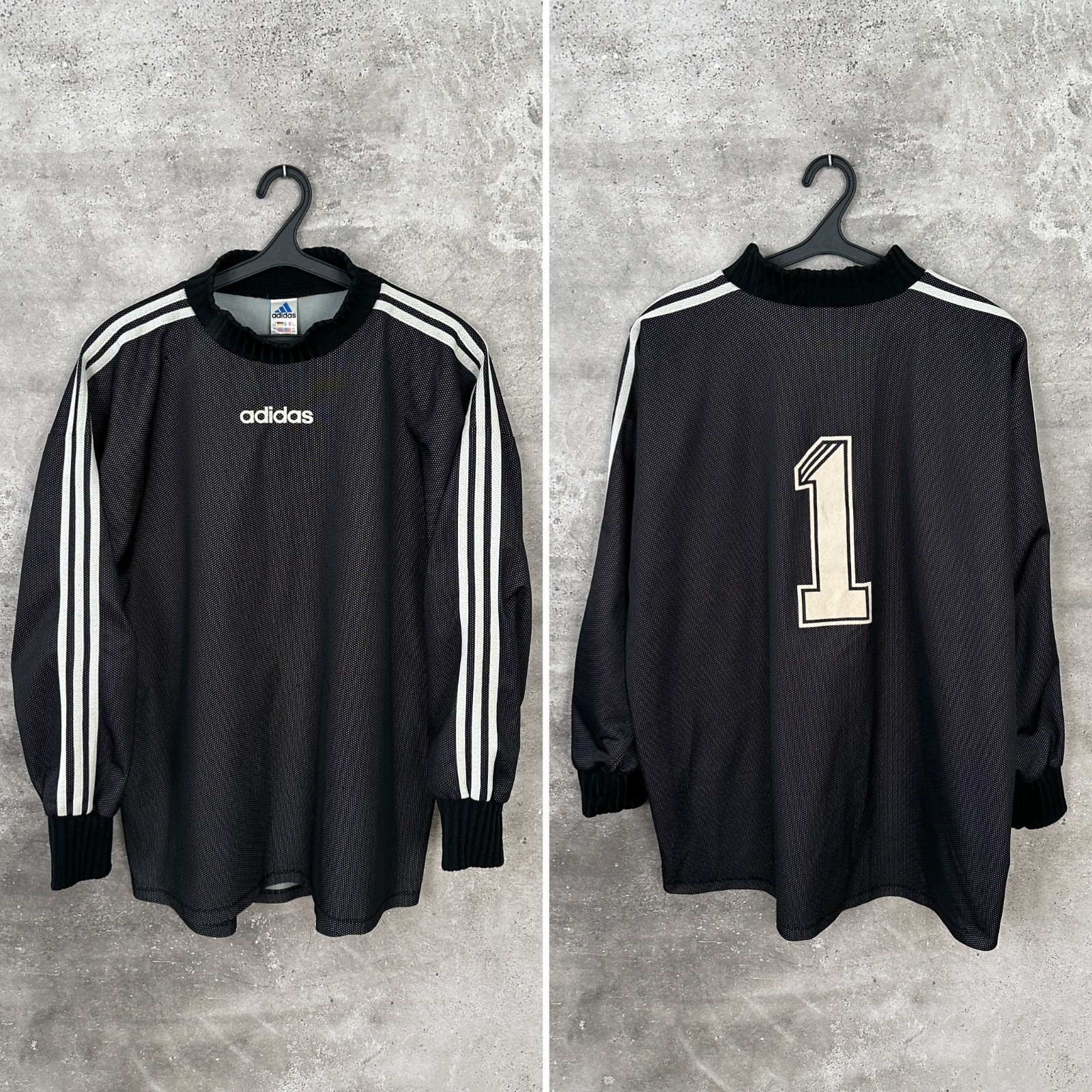 VINTAGE 1996/1998 TEMPLATE GOALKEEPER FOOTBALL SHIRT #1 ADIDAS JERSEY SIZE XXL