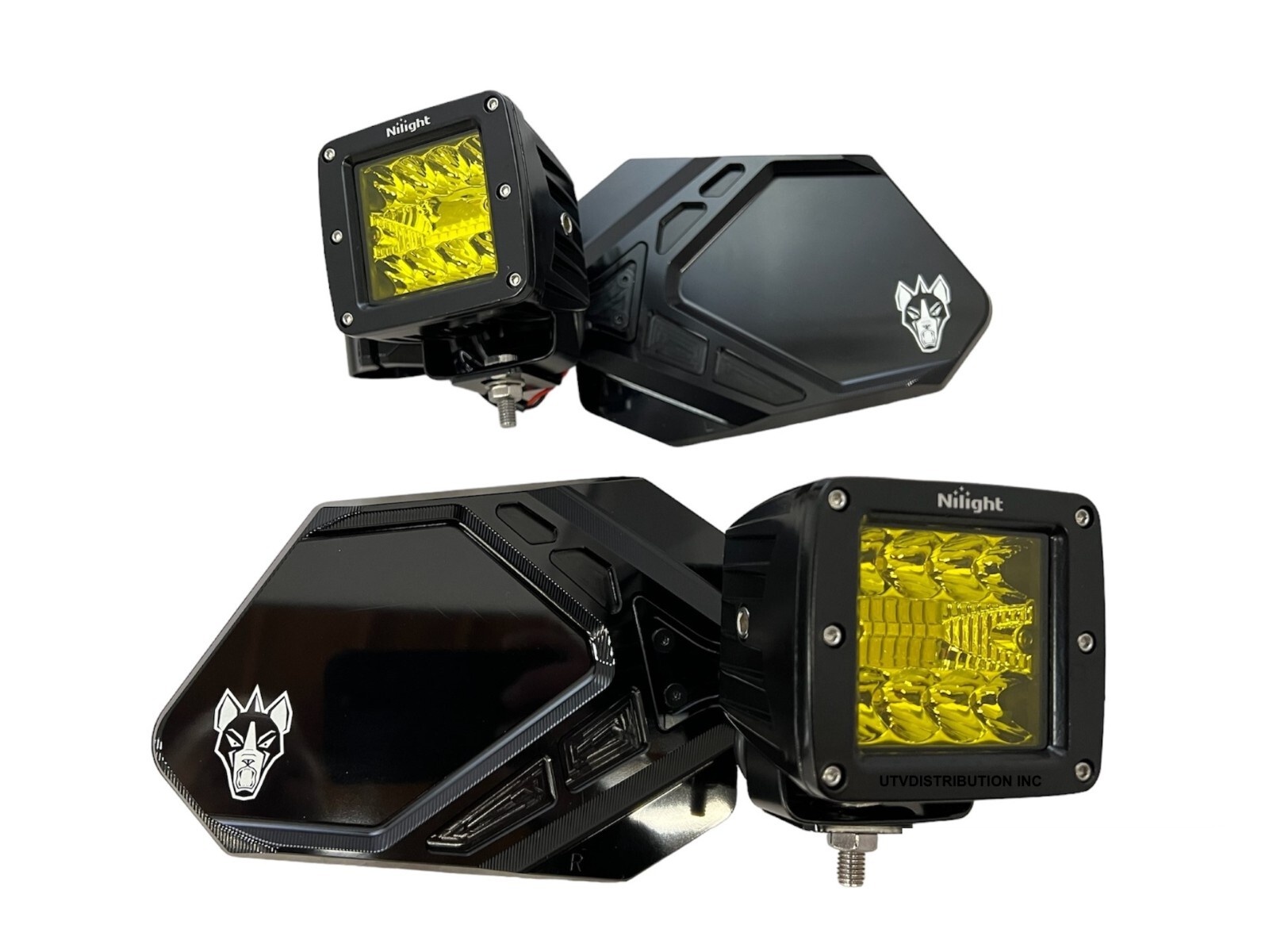 Chupacabra Offroad Cuero Pro UTV Mirrors With LED Lights Fits 2\