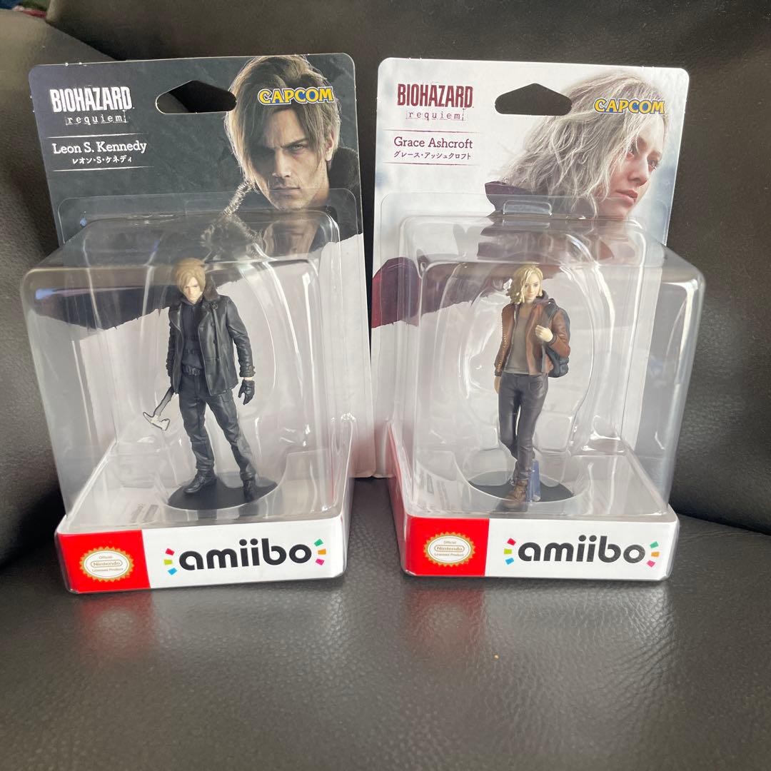 amiibo: Resident Evil Requiem BIOHAZARD Leon & Grace Set of 2 New