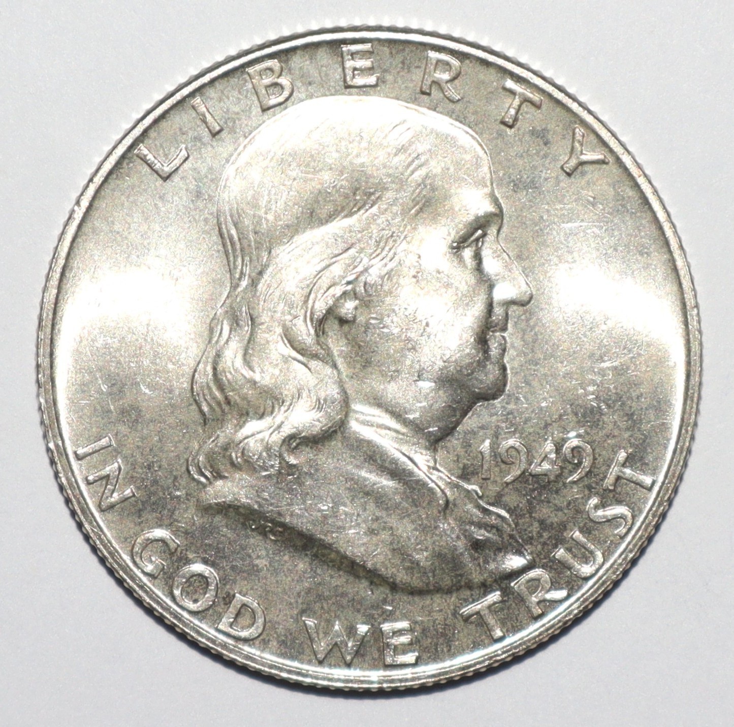 1949 Franklin Half Dollar BU BRILLIANT UNCIRCULATED (S214) 1949 Franklin Half Dollar BU BRILLIANT UNCIRCULATED (S214)