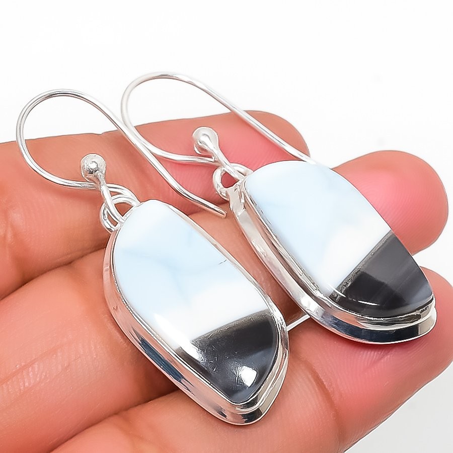 Owhyee Opal Gemstone Handmade 925 Sterling Silver Jewelry Earring 1.77 \