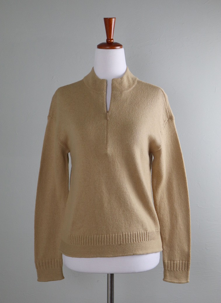 TALBOTS NWT $89 Soft Knit 1/2 Zip Pullover Sweater Top Size Small Petite