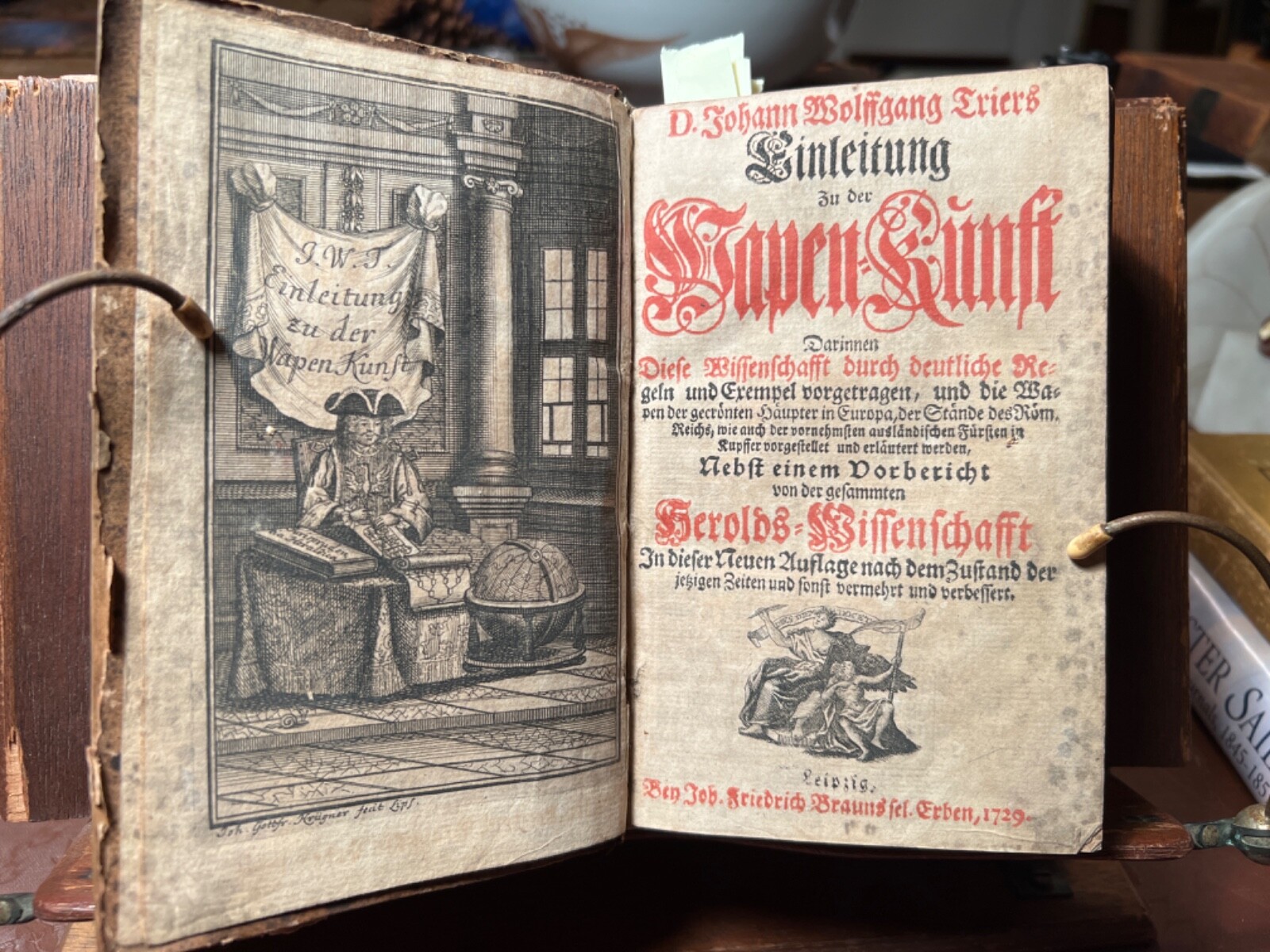 HTF Rare 1727 Triers Heraldry Germany Illustrated Wappen Kunst Shields Crests HTF Rare 1727 Triers Heraldry Germany Illustrated Wappen Kunst Shields Crests