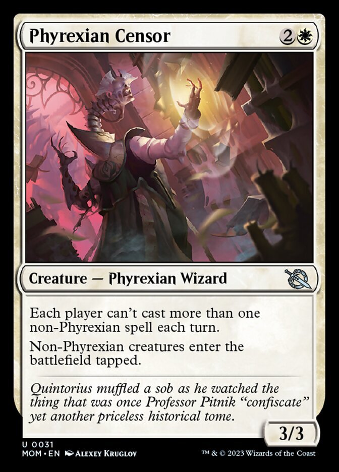MTG Magic the Gathering Phyrexian Censor (31/548) March of the Machine LP