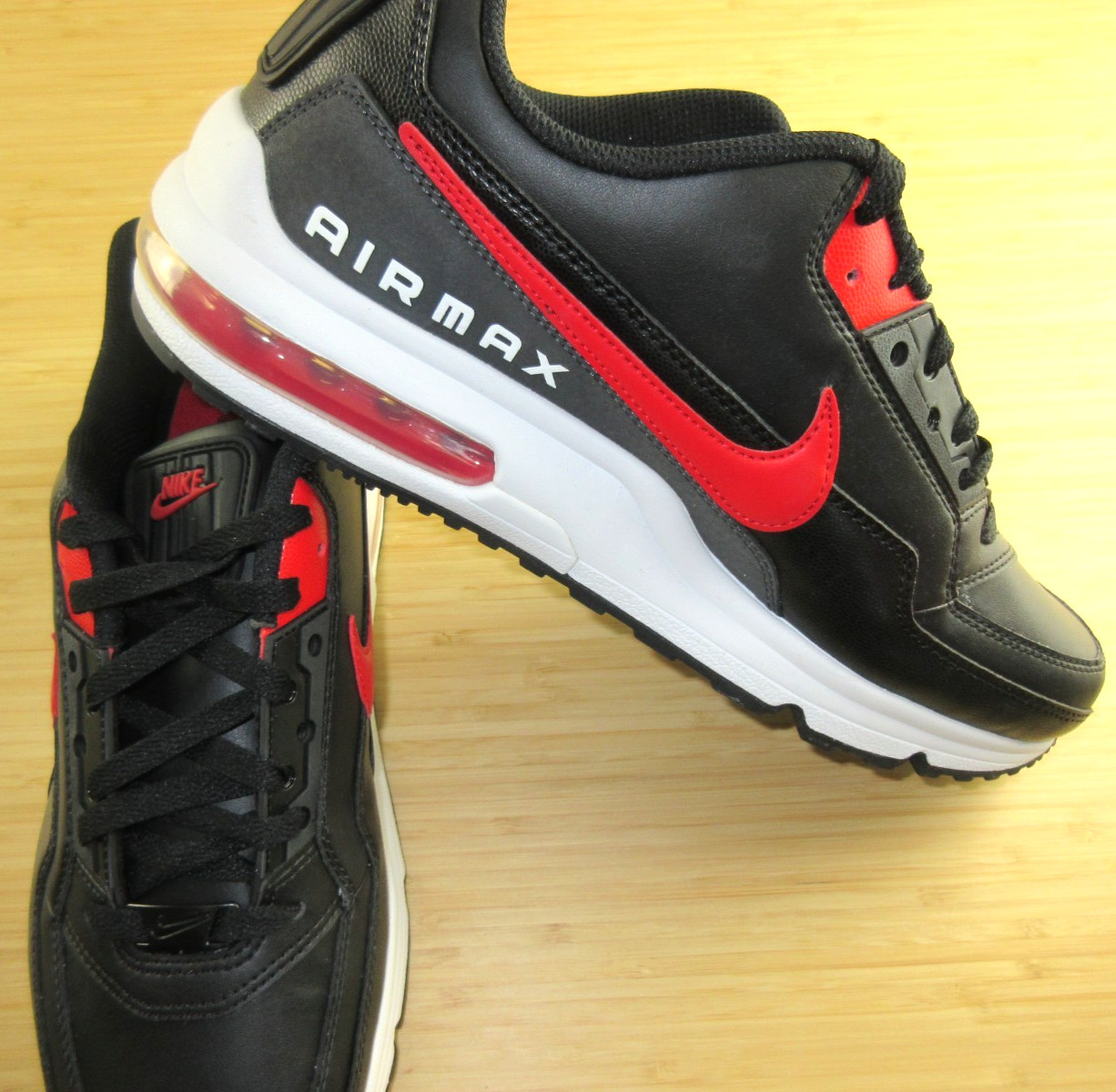 Nike Men\'s Air Max LTD 3 Running Lifestyle Shoes Black University Red Size 11.5