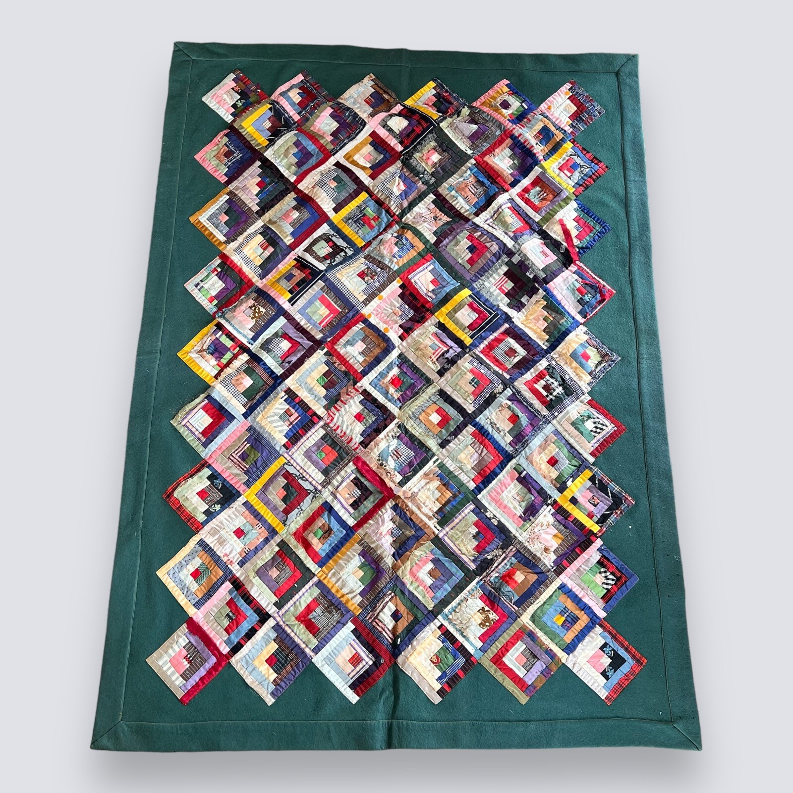 Vintage Handmade Quilt Distressed 1900s 1910s 1920s 1930s 60 X 46 Large Vintage Handmade Quilt Distressed 1900s 1910s 1920s 1930s 60 X 46 Large