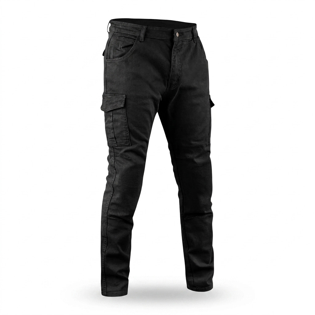 Motorcycle Riding Cargo Pants Men CE Level 2 Armor Aramid Lined Protective Pants