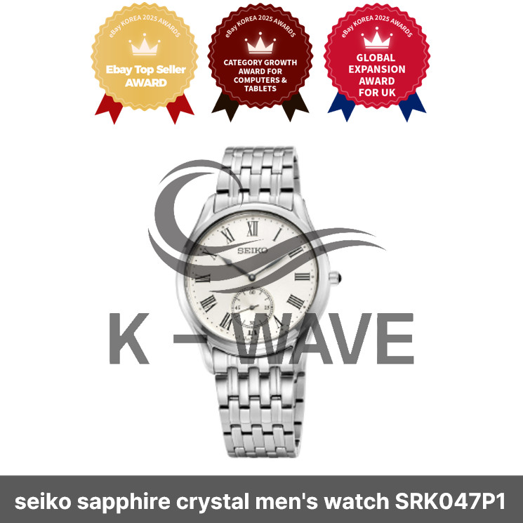 seiko sapphire crystal men\'s watch SRK047P1 / Express / Genuine
