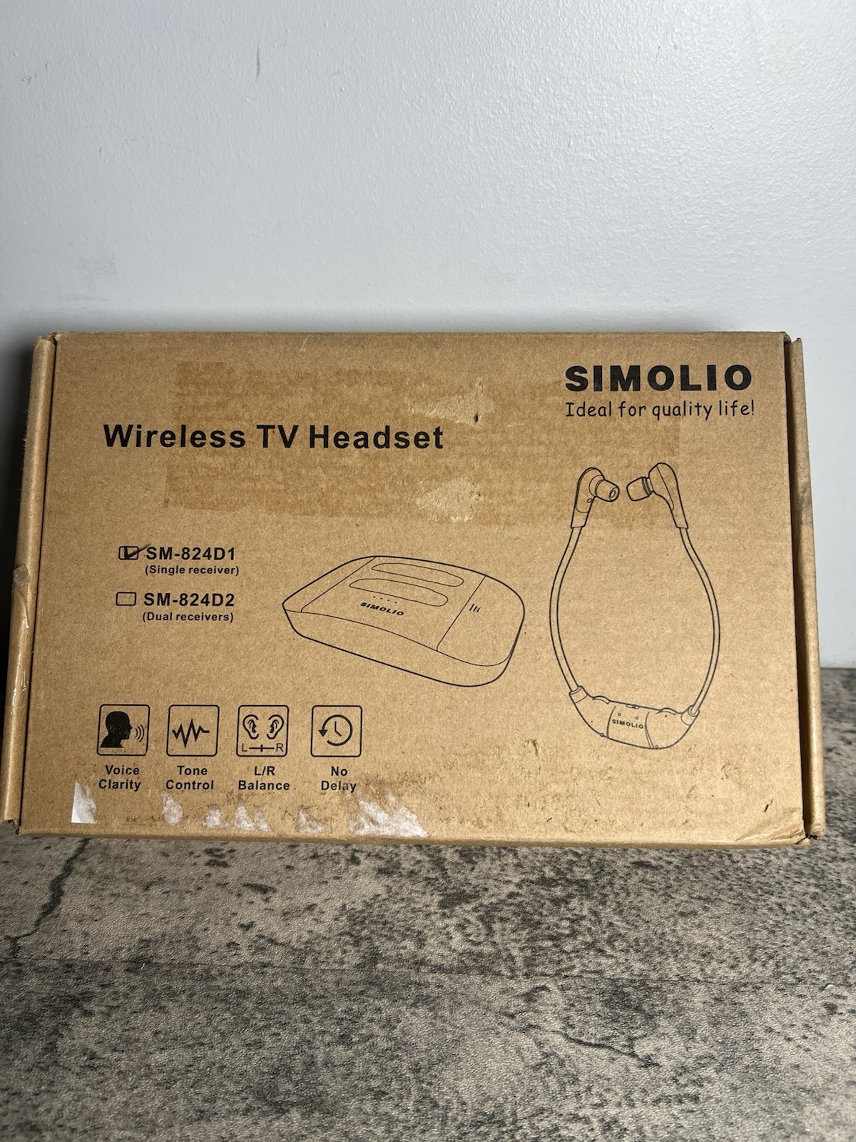SIMOLIO SM824D1 Digital Wireless Headphones for TV with Optical, new SIMOLIO SM824D1 Digital Wireless Headphones for TV with Optical, new