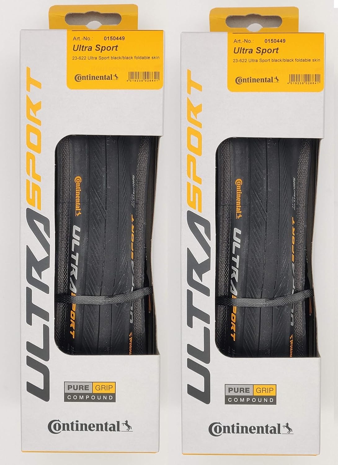 Black Tires Continental Pair Folding III 2 Sport Tires Ultra -