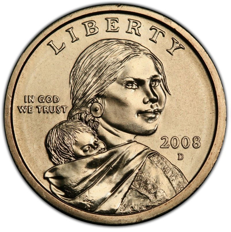 2008-D Mint State Sacagawea Dollar 1$