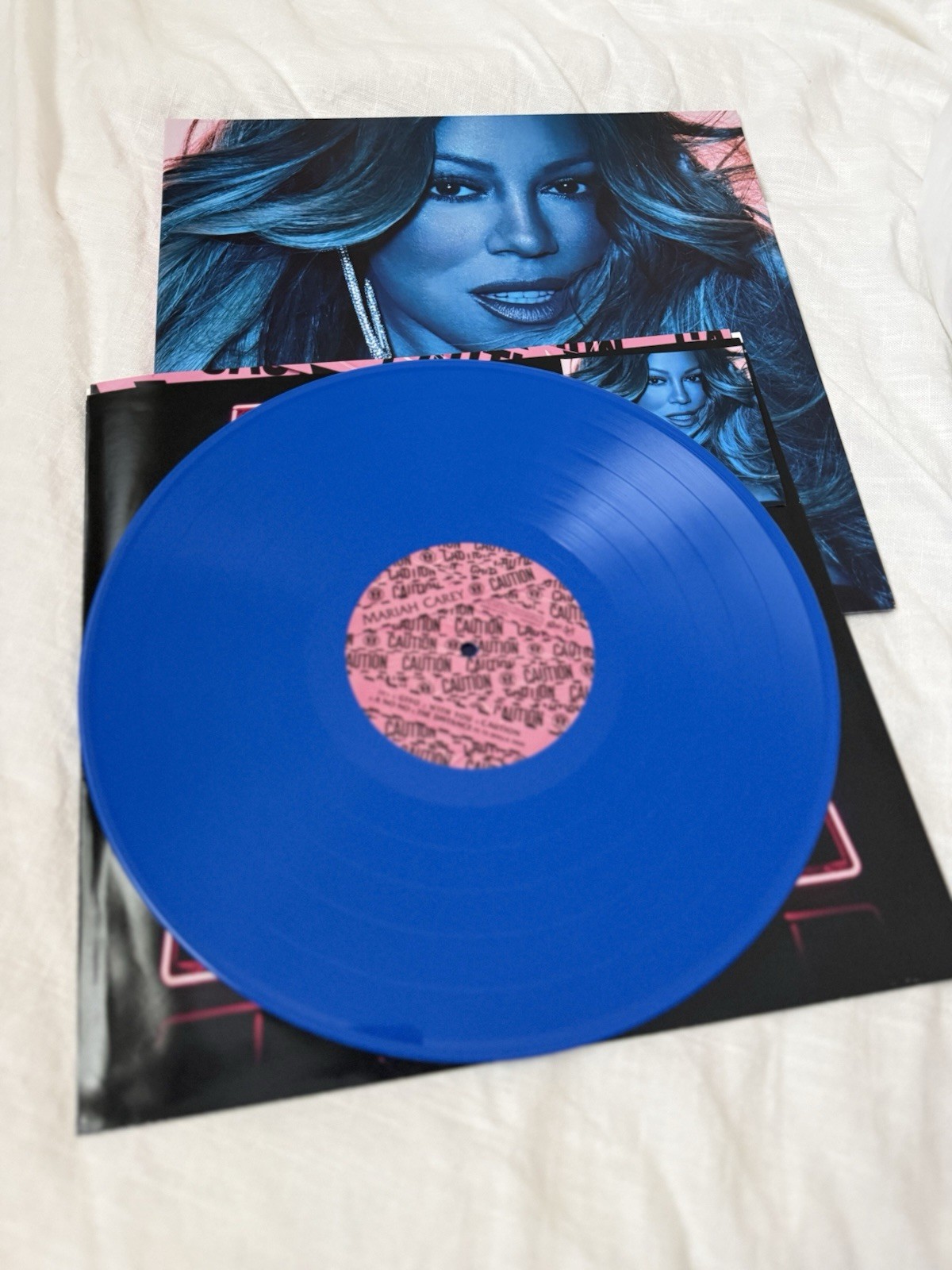Mariah Carey Caution Barnes and Noble Exclusive Blue Colored Vinyl