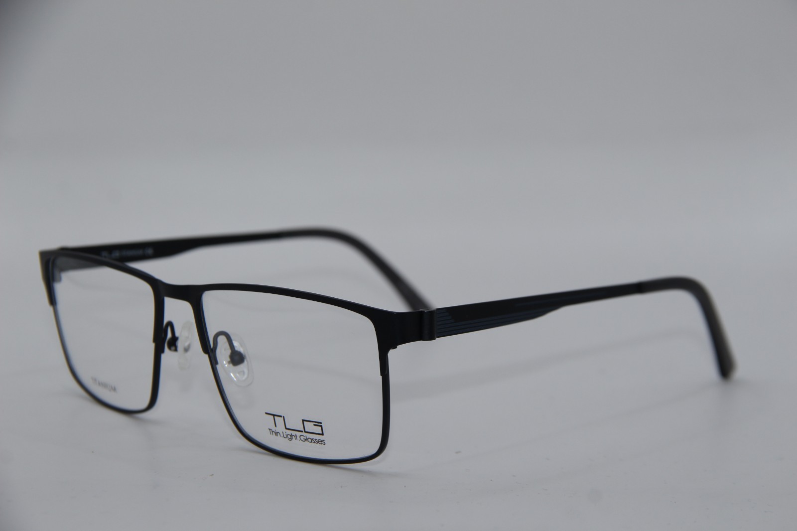 NEW THIN LIGHT GLASSES TLG NU023 C03 BLUE BLACK AUTHENTIC EYEGLASSES 56-15 K1