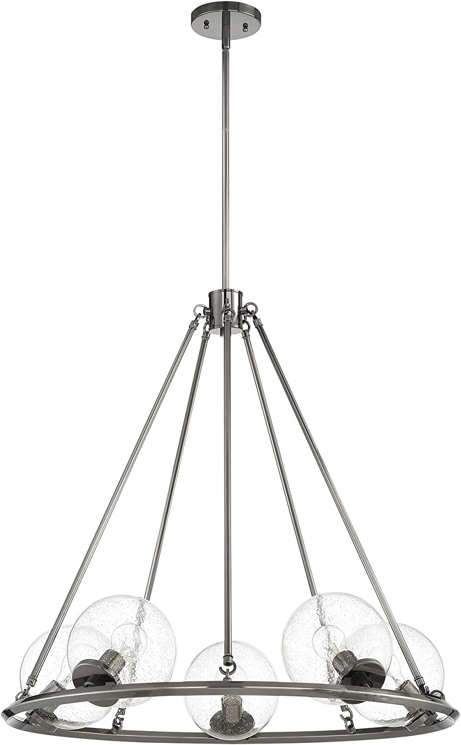 Luminance F26115-57 Sunset Chandelier, Antique Gunmetal