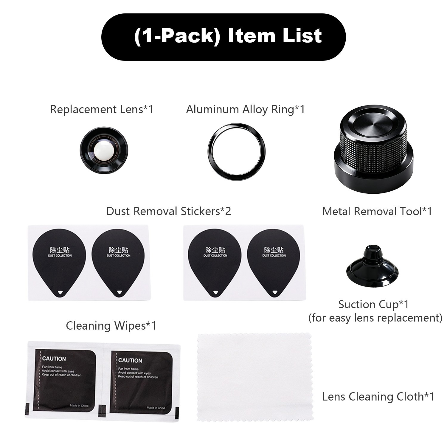 [US Stock] For DJI Avata 360 Drone RC Glass HD Camera Lens  Replacement Kit Part