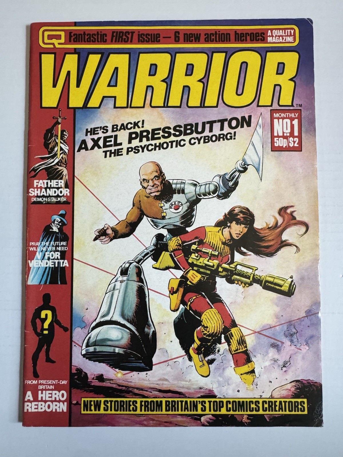 Warrior #1 (1982) UK Magazine 1st V for Vendetta Marvelman Miracleman Alan Moore