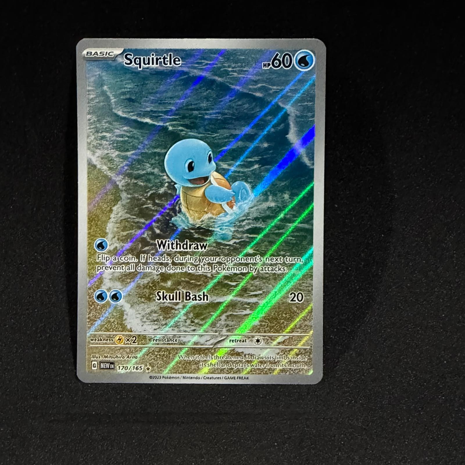 SQUIRTLE 170/165 Illustration Rare 151 Pokemon Holo NM/M NM/M