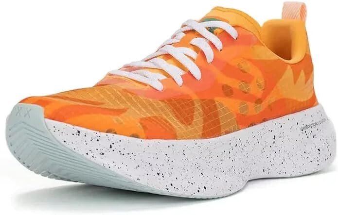 Brandblack D5064 Men\'s Orange Fabric Kaiju Lace Up Sneakers Size US 10