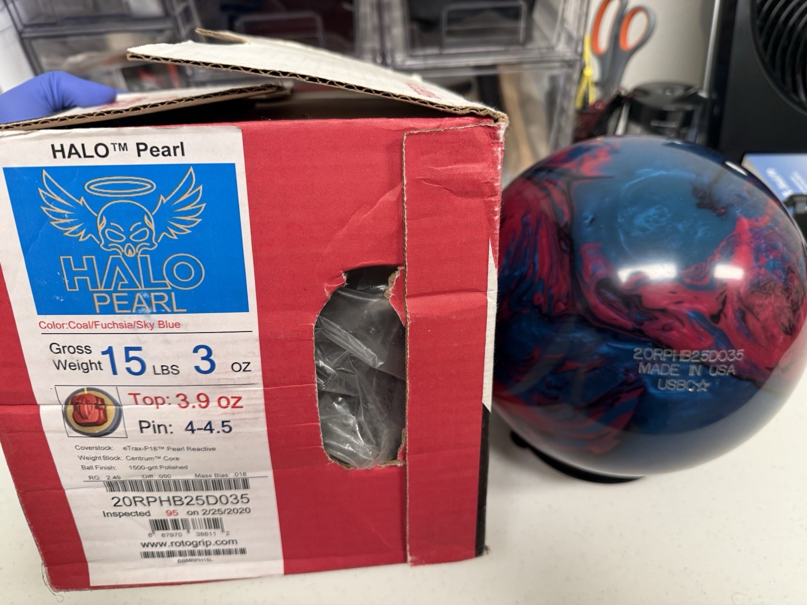 New in box Roto Grip Halo Pearl 
