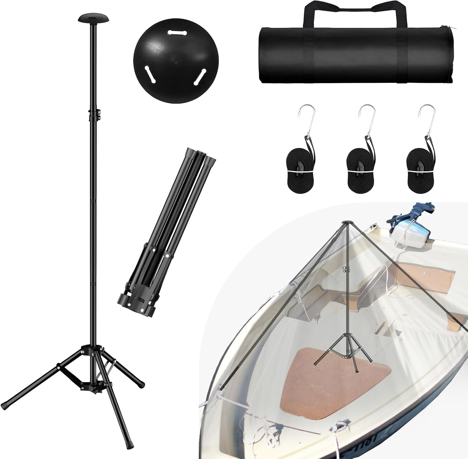 Boat Cover Support Pole with 24\