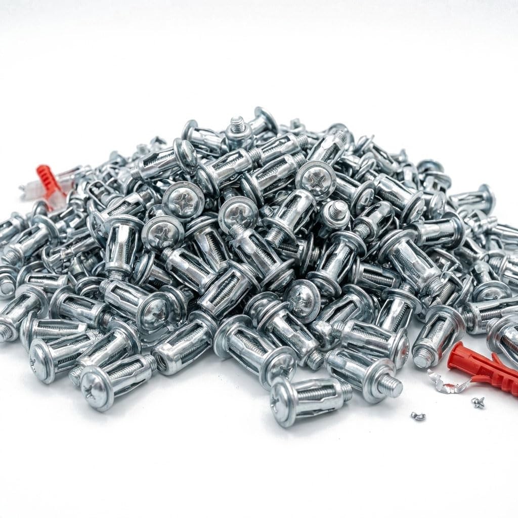 30Pcs/60Pcs/90Pcs Button Rivet Locking Nuts Set with M4, M5, M6,3 Sizes