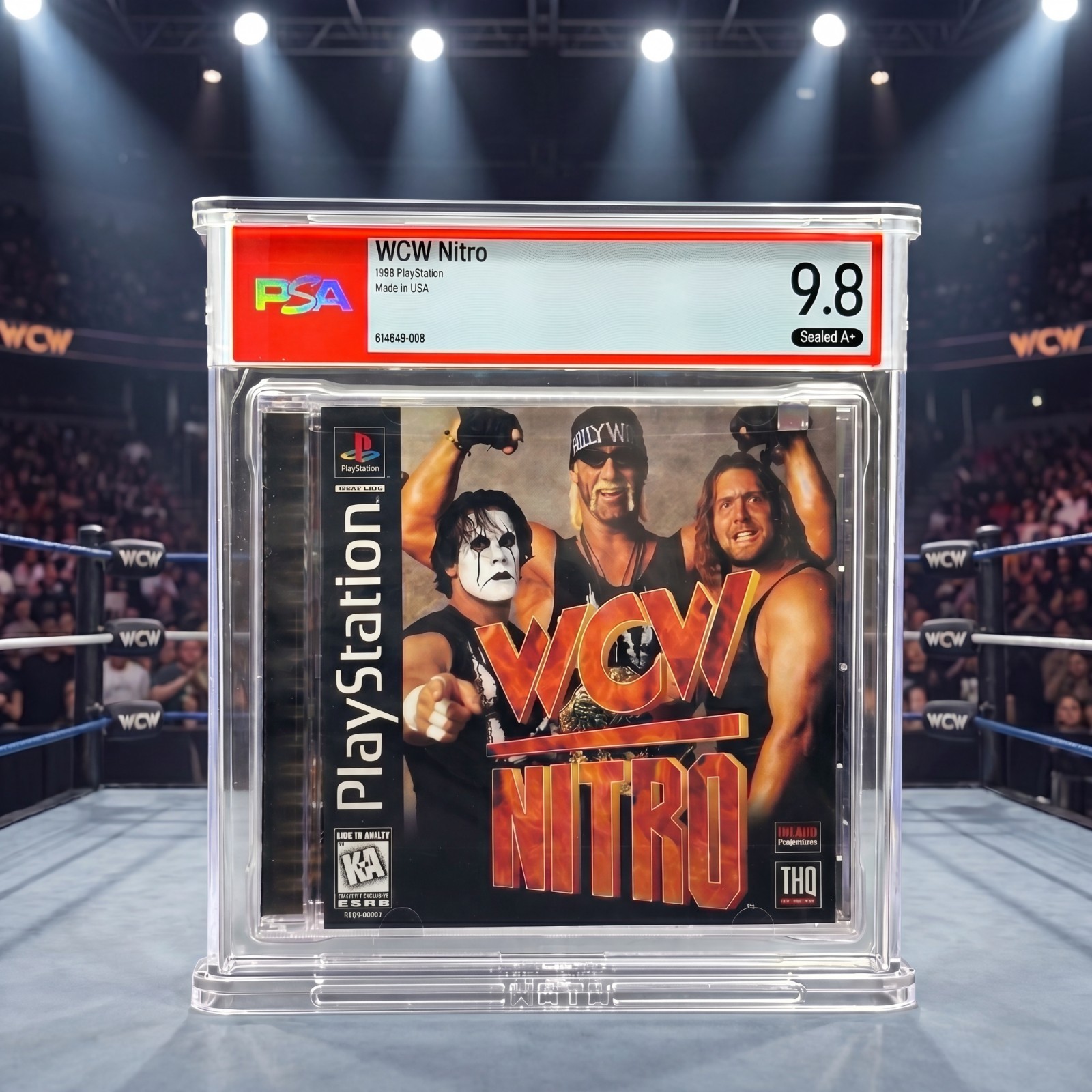 WCW Nitro • PSA 9.8 A+ • 1st Print • Hulk Hogan Sting • PlayStation 1 WCW Nitro • PSA 9.8 A+ • 1st Print • Hulk Hogan Sting • PlayStation 1
