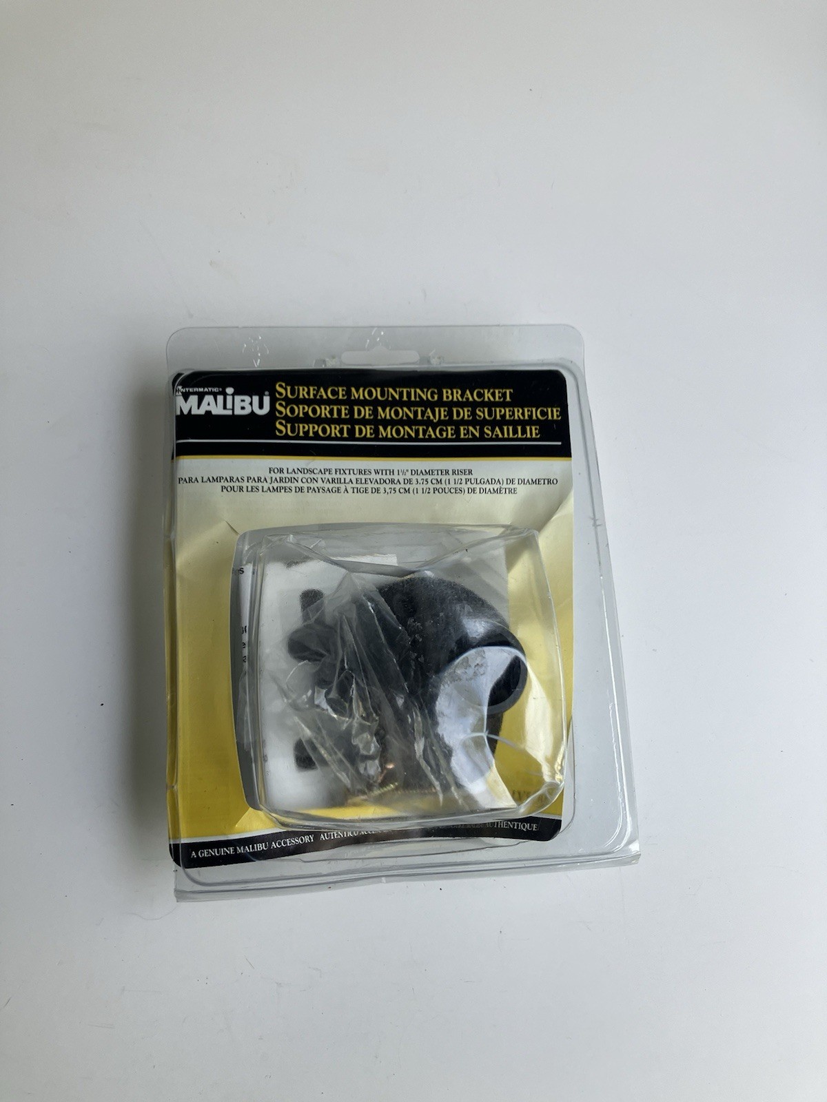 NOS VTG Intermatic Malibu Lighting Systems Surface Bracket LV530 - Black