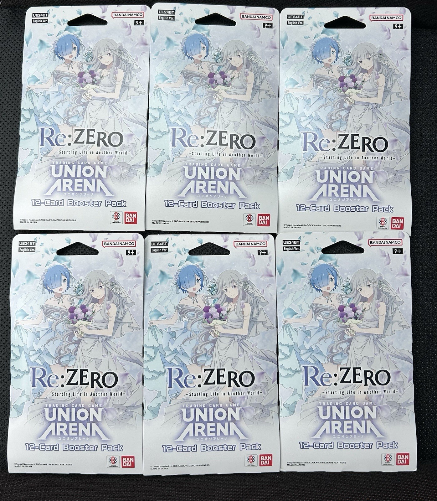 6x Re:ZERO Card Game UE24BT Union Arena Booster Sleeved Packs English NEW INHAND 6x Re:ZERO Card Game UE24BT Union Arena Booster Sleeved Packs English NEW INHAND