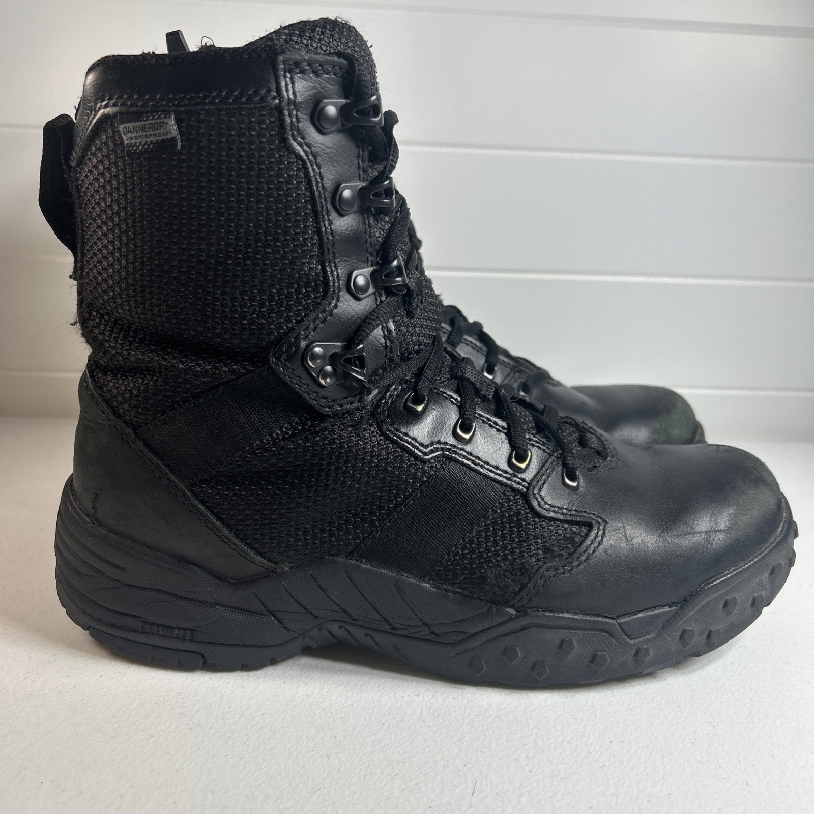 Danner Scorch Mens Boots Sz 9 D Black 8” Combat Breathable Tactical Side Zip