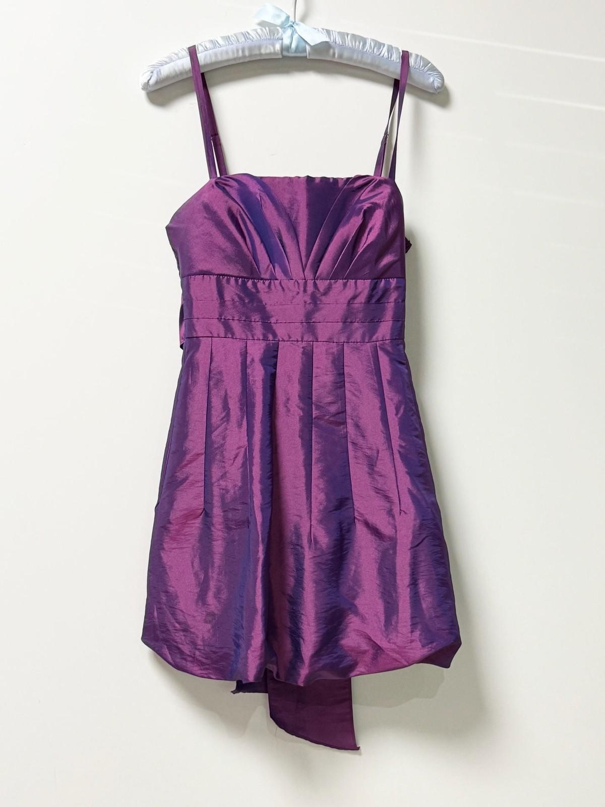 Twenty One Purple Metallic Bubble Dress Size L/G Y2K Night Out Homecoming Club