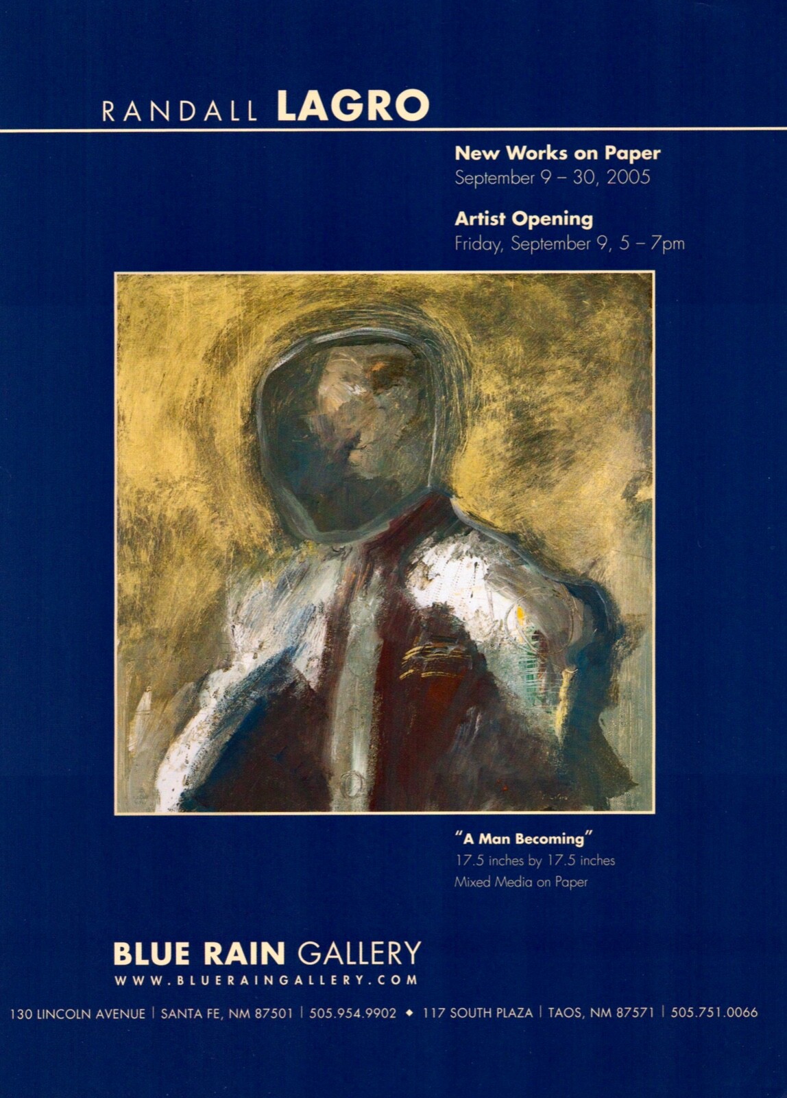 RANDALL LAGRO Art Gallery Exhibit ~ A Man Becoming ~ VINTAGE PRINT AD ~ 2005